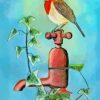 Robin On Tap Diamond Painting