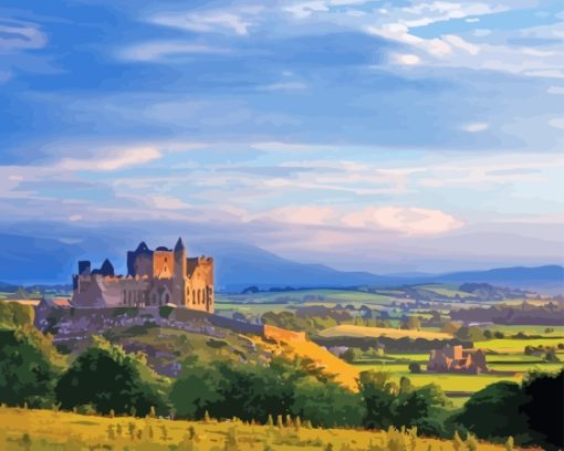 Rock Of Cashel Tipperary Diamond Painting