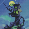 Scary Haunted House Diamond Painting