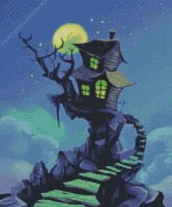 Scary Haunted House Diamond Painting