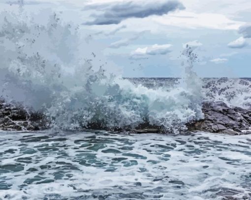 Sea Storm Diamond Painting