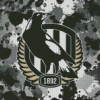 Splatter Collingwood Fc Logo Diamond Painting