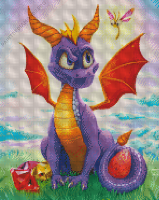 Spyro The Dragon Diamond Painting