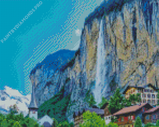 Staubbach Waterfall Diamond Painting