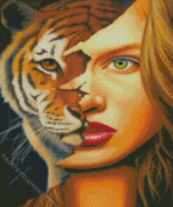 Tiger Lady Diamond Painting