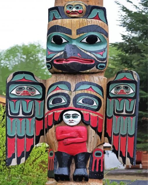 Totem Pole Diamond Painting