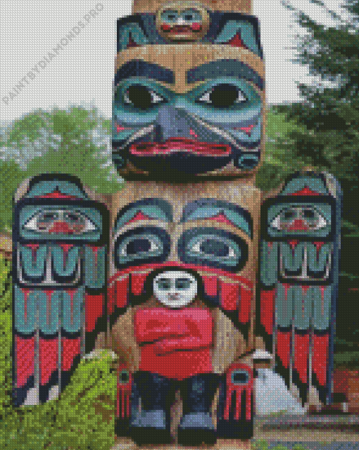 Totem Pole Diamond Painting