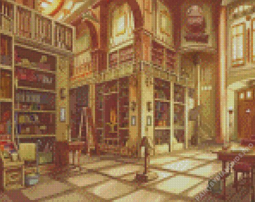 Vintage Library Diamond Painting