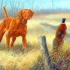 Vizsla Dog Hunting Diamond Painting