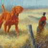 Vizsla Dog Hunting Diamond Painting