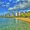 Waikiki Beach View Diamond Painting