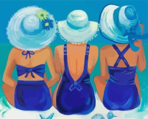 Women On The Beach Diamond Painting