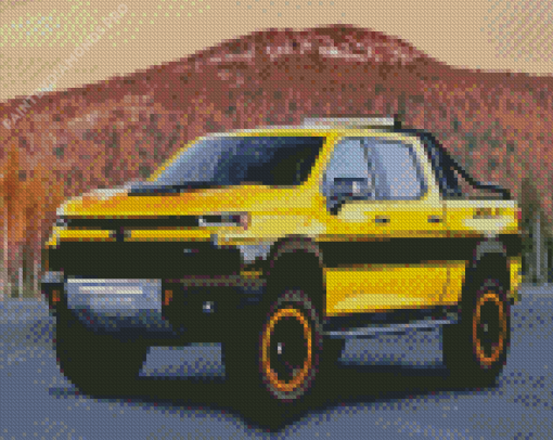 Yellow Chevy Diamond Painting