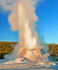 Yellowstone Geyser Diamond Painting