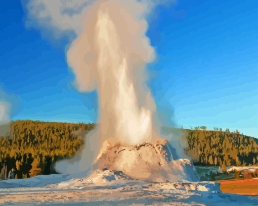 Yellowstone Geyser Diamond Painting