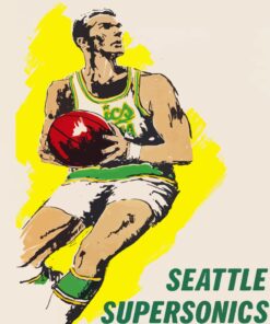 Seattle Supersonics Basketballer Diamond Paints