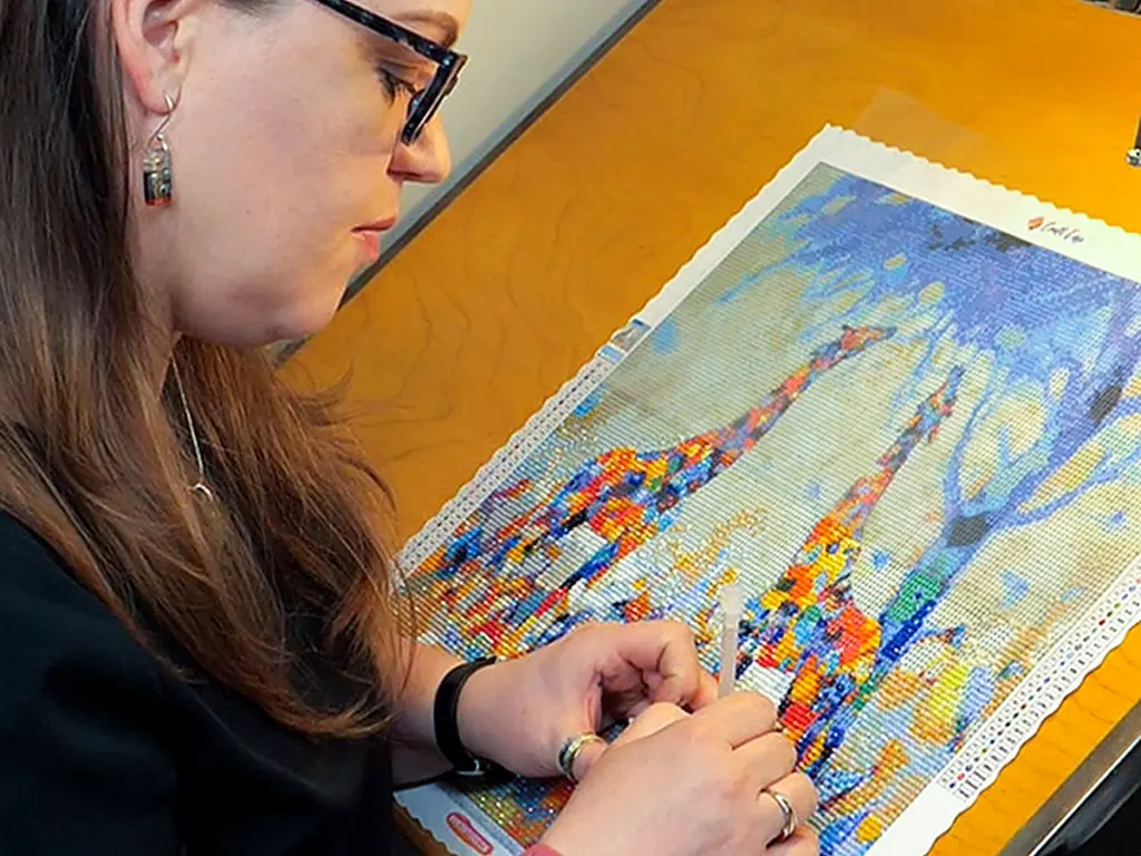 diamond painting setting